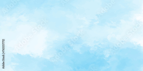 Blue sky with cloud .Beautiful blue sky with white clouds .bright cloud cover in the sun calm clear winter air background .gradient light white background.	