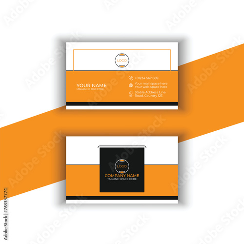 Corporate agency business card template