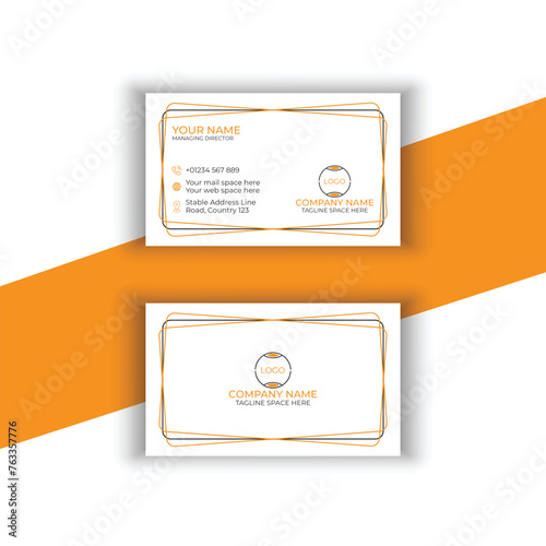 Corporate agency business card template