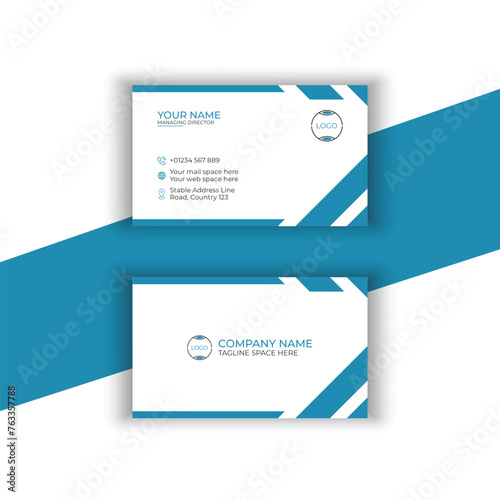 Corporate agency business card template