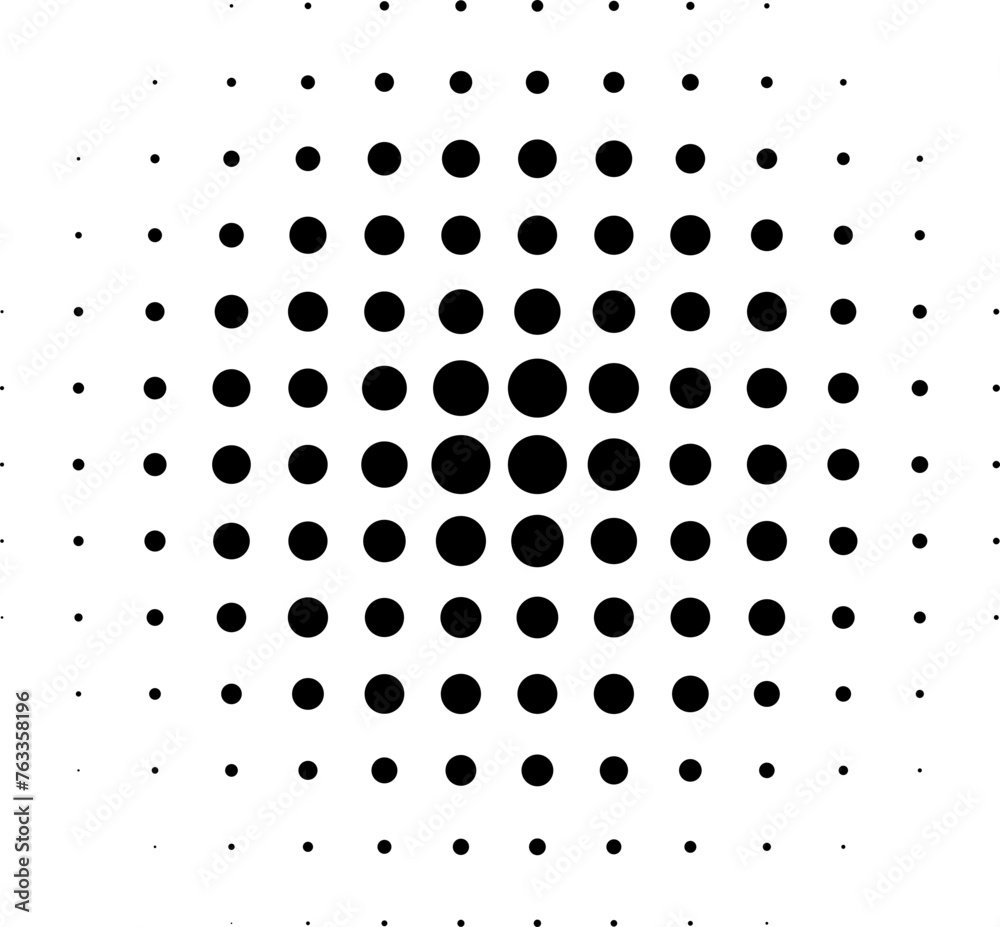Halftone Dotted Circle Halftone Dotted Circle