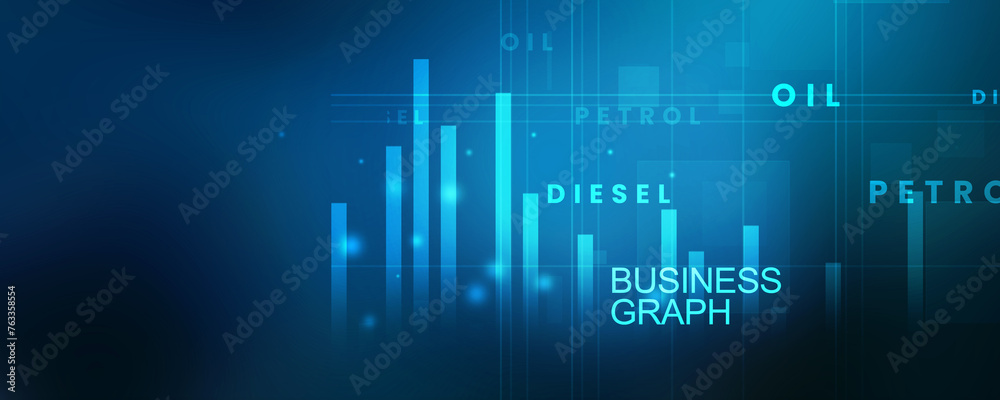 2d illustration Stock market online business concept. business Graph 
