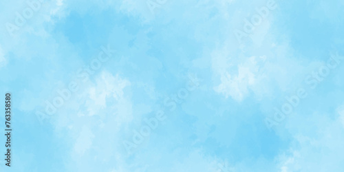 Blue sky with cloud .Beautiful blue sky with white clouds .bright cloud cover in the sun calm clear winter air background .gradient light white background.	