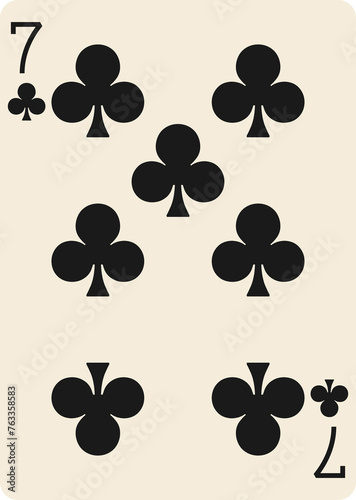 Seven of Clubs Heritage Playing Cards