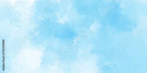 Blue sky with cloud .Beautiful blue sky with white clouds .bright cloud cover in the sun calm clear winter air background .gradient light white background. © Jubaer