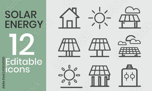 a picture of 12 sola bundle a house and a house with the words solar on ir