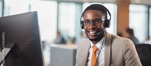 Smiling professional in hea...