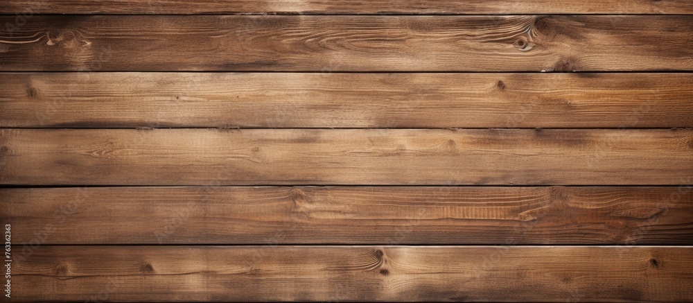 Fototapeta premium Close-up of wooden panel in brown hues