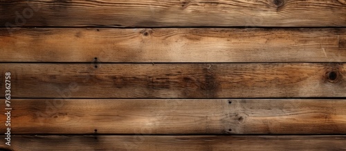 Close up view of wooden wall with numerous timber planks