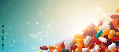 A pile of medication pills ...
