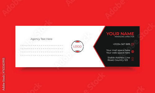 Corporate business email signature template