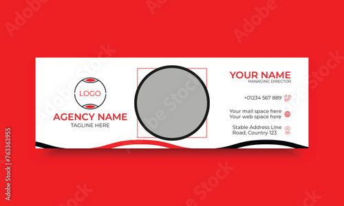 Corporate business email signature template