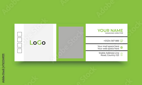 Corporate business email signature template