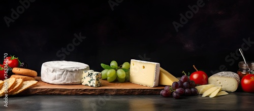 Fresh cheese on a kitchen b...