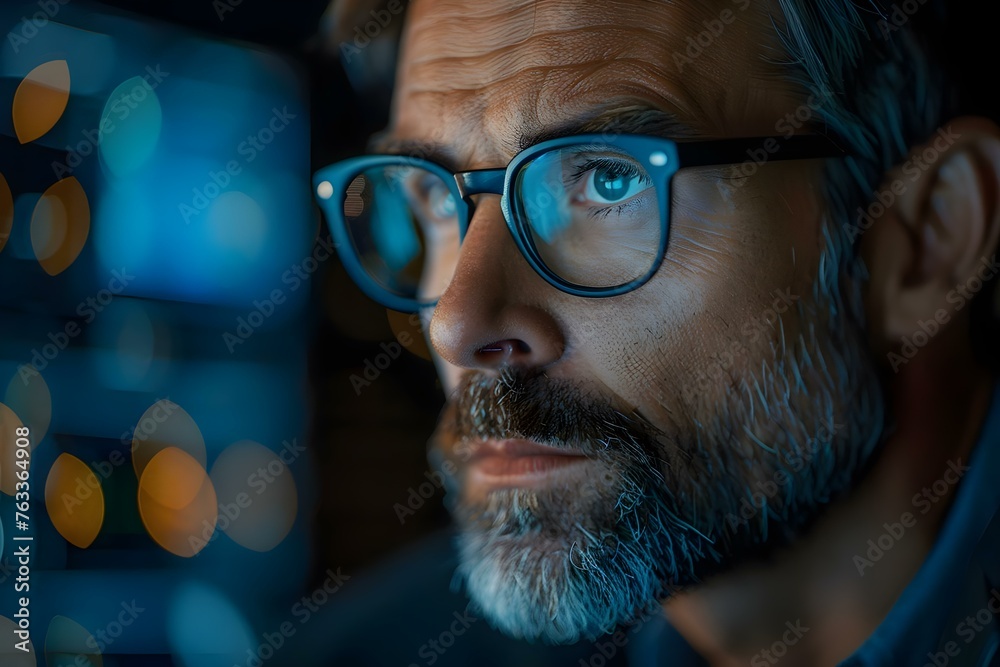 A cybersecurity expert analyzes data identifies threats safeguards against cyber attacks. Concept Cybersecurity Analysis, Threat Identification, Safeguard Implementation, Cyber Attacks Protection A cybersecurity expert analyzes data identifies threats safeguards against cyber attacks. Concept Cybersecurity Analysis, Threat Identification, Safeguard Implementation, Cyber Attacks Protection