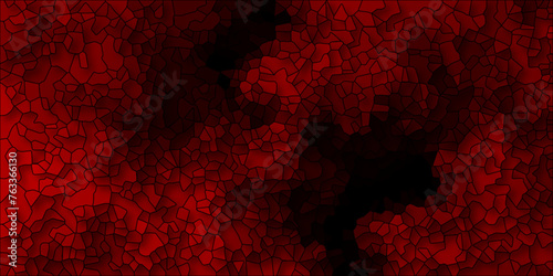 Abstract Seamless Multicolor Broken Stained-Glass Geometric Retro Tiles Pattern Quartz Crystal 3D Voronoi Diagram Background. For Artful Websites, Presentations, Brochures, and Social Media Graphics.