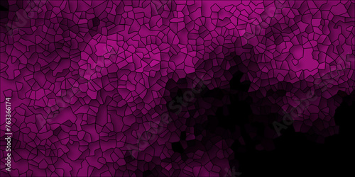 Abstract Seamless Multicolor Broken Stained-Glass Geometric Retro Tiles Pattern Quartz Crystal 3D Voronoi Diagram Background. For Artful Websites, Presentations, Brochures, and Social Media Graphics.