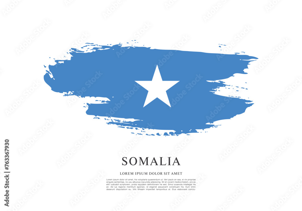 Fototapeta premium Flag of Somalia vector illustration