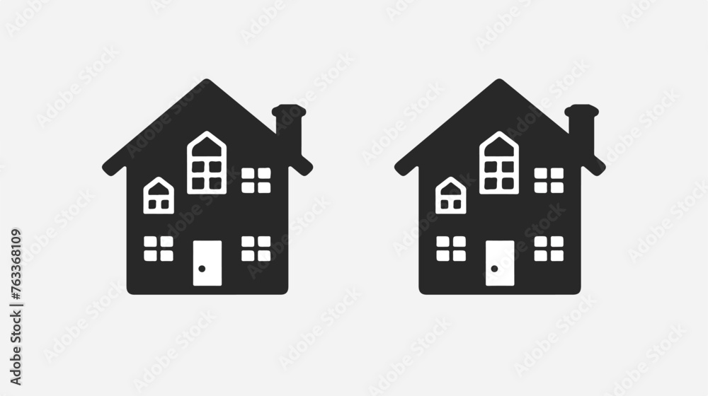 House icon or logo isolated sign symbol vector illustration