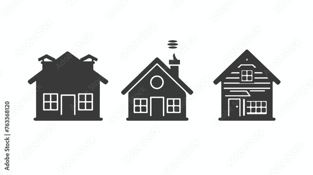 House icon or logo isolated sign symbol vector illustration