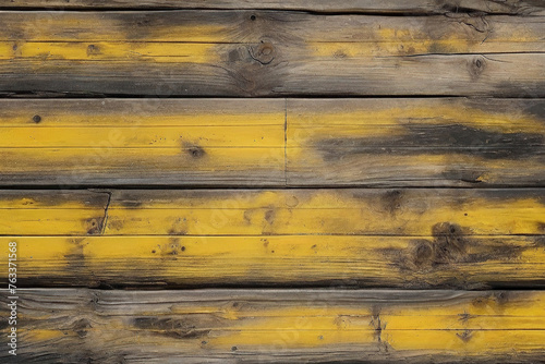Wallpaper Mural Yellow and Black old dirty weathered wood wall wooden plank board texture background with grains and structures Torontodigital.ca