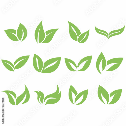 Collection of leaf logos