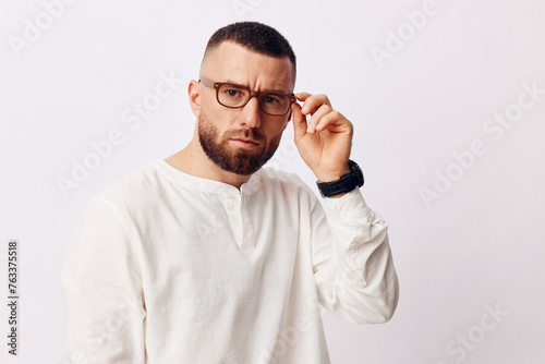Background man background adult beard person isolated man portrait