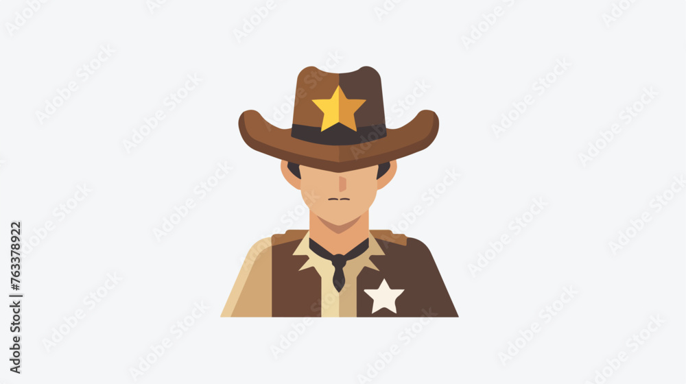 Sheriff icon design template vector isolated  flat vector