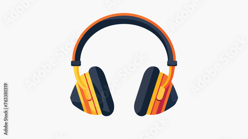 Sound in headphones icon Vector flat vector 