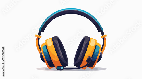 Sound in headphones icon Vector flat vector 