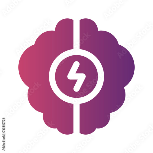 brainstorming flat gradient icon