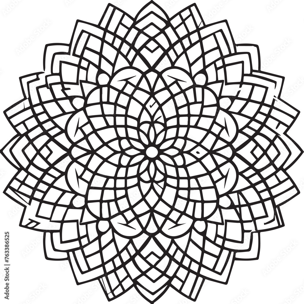 Geometric Shapes coloring pages. Geometric Shapes outline for coloring book