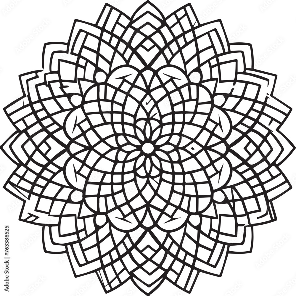 Obraz premium Geometric Shapes coloring pages. Geometric Shapes outline for coloring book
