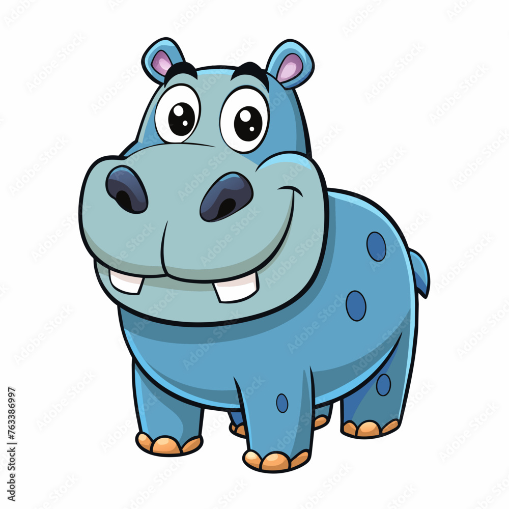 Fototapeta premium hippopotamus vector illustration