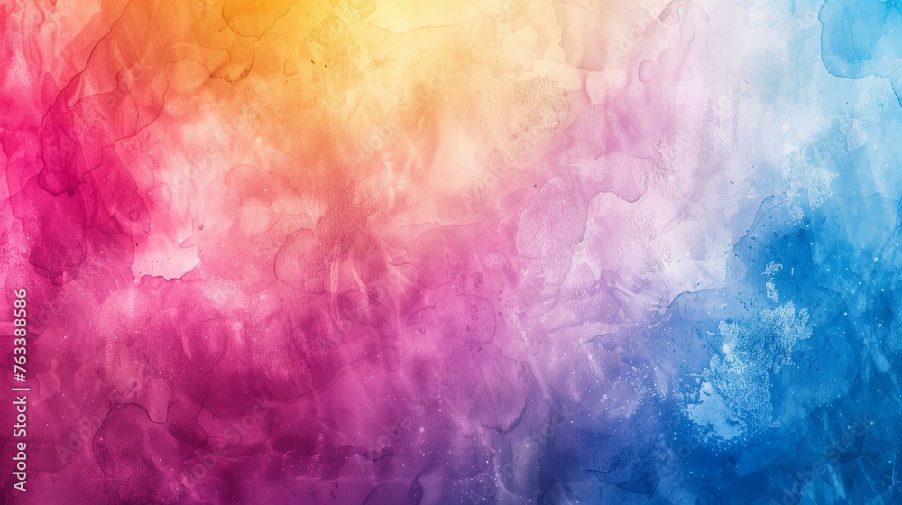 Vibrant Watercolor Background with Gradient Transition and Sparkle Texture