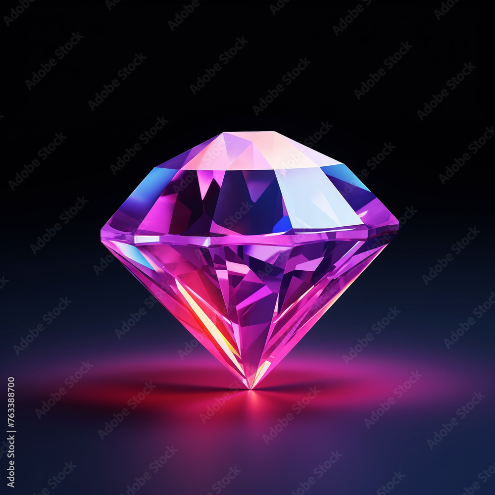 3d icon, one cartoon toy diamond,3d lllustration, sleek, game props сreated with Generative Ai 3d icon, one cartoon toy diamond,3d lllustration, sleek, game props сreated with Generative Ai