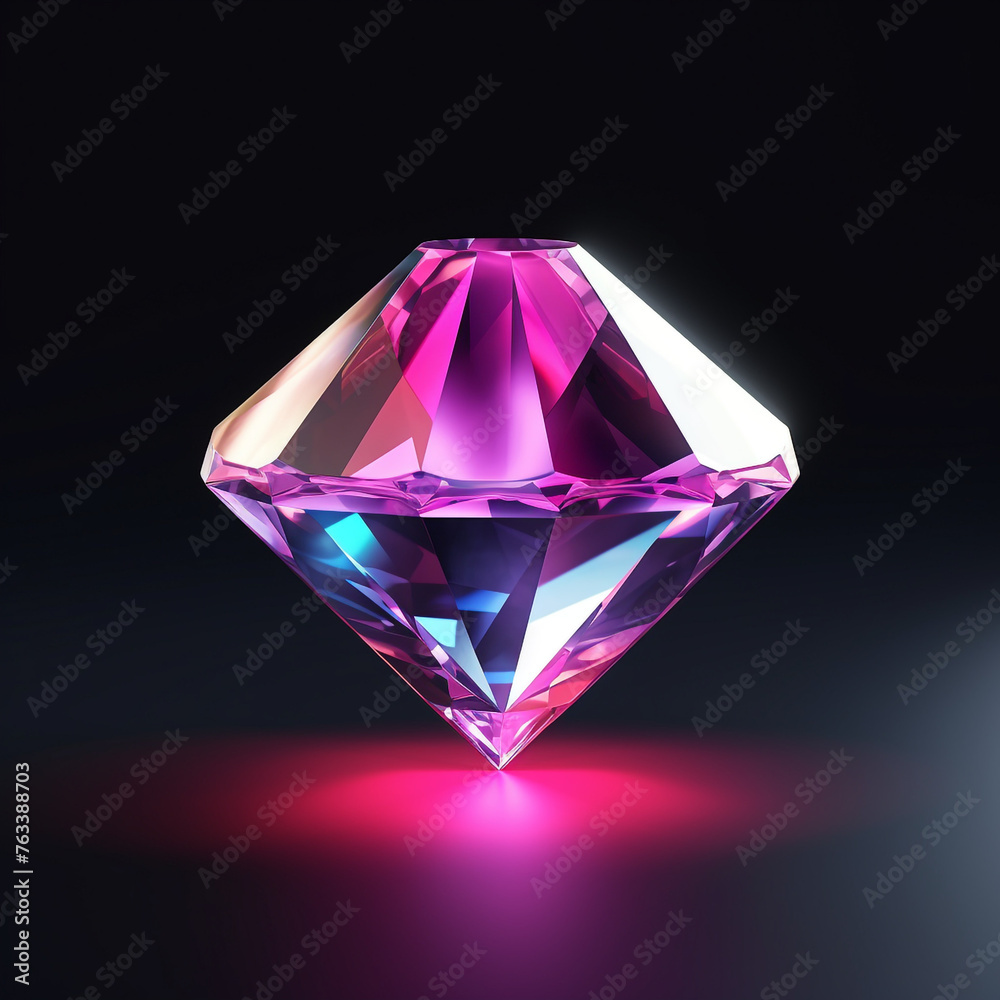 3d icon, one cartoon toy diamond,3d lllustration, sleek, game props сreated with Generative Ai 3d icon, one cartoon toy diamond,3d lllustration, sleek, game props сreated with Generative Ai