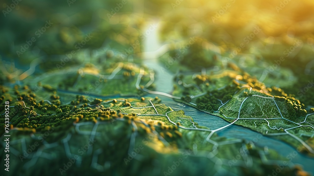 Simplistic travel waypoints marked on a fluid map for ease of reference Simplistic travel waypoints marked on a fluid map for ease of reference