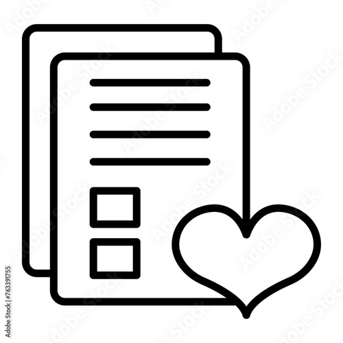Wishlist Line Icon