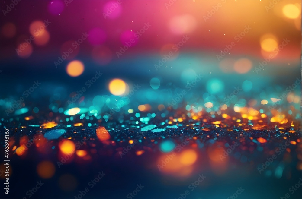 the background is an abstract, bright, colorful and sparkling scene dominated by orange and blue tones the background is an abstract, bright, colorful and sparkling scene dominated by orange and blue tones