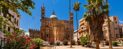 Palermo Cathedral in Sicily, Italy; Palermo, Sicily, Italy photo