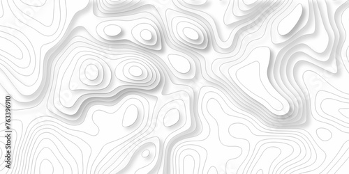Vector geometric topography contour map White wave paper curved reliefs. Topography and geography map grid abstract backdrop. topography grid map seamless pattern.