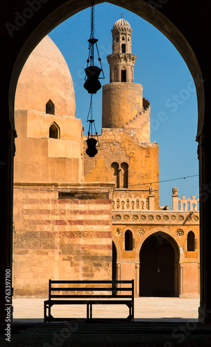 Mosque of Ibn Tulun, the largest in Cairo; Cairo, Egypt photo