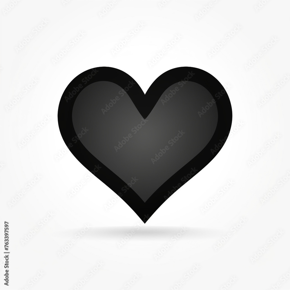 heart in the style of minimalist black line icon on a white background, clean and rounded edges сreated with Generative Ai heart in the style of minimalist black line icon on a white background, clean and rounded edges сreated with Generative Ai