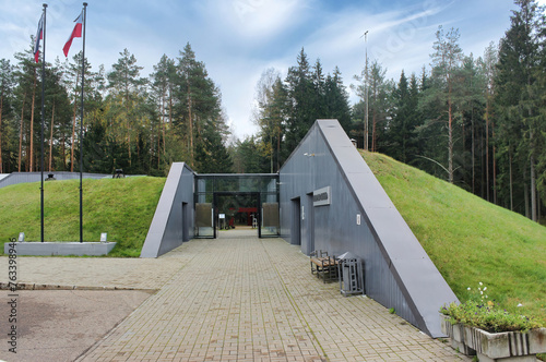 The Polish Katyn Cemetery in Smolensk, Russia, where about 22,000 Polish officers, politicians, journalists, and professors were summarily executed photo