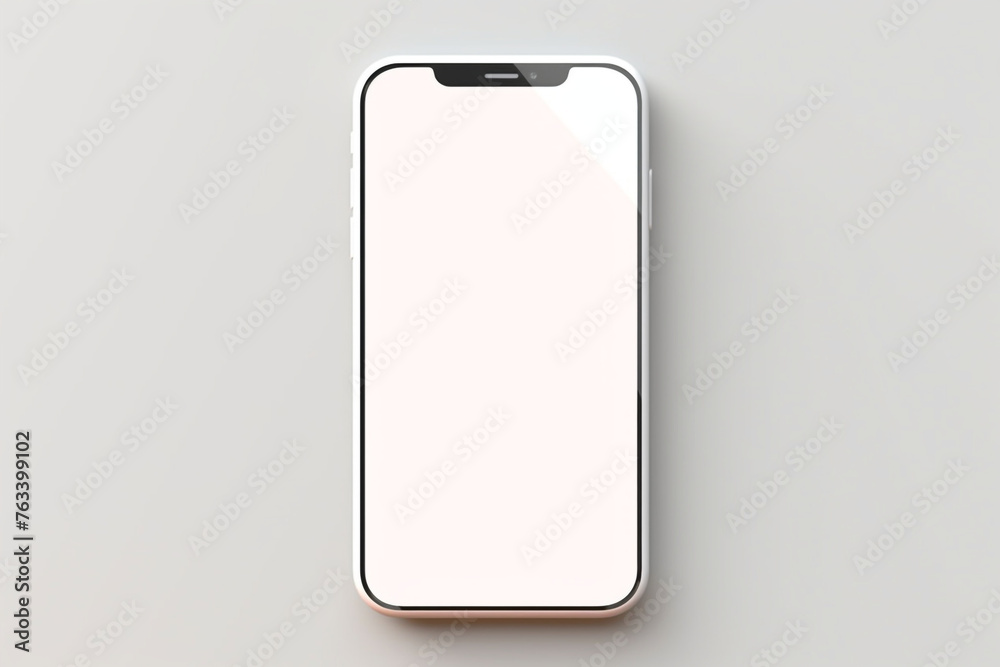 A sleek, modern smartphone on a minimalist, toys in the background сreated with Generative Ai A sleek, modern smartphone on a minimalist, toys in the background сreated with Generative Ai