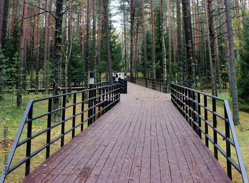 The Polish Katyn Cemetery in Smolensk, Russia, where about 22,000 Polish officers, politicians, journalists, and professors were summarily executed photo