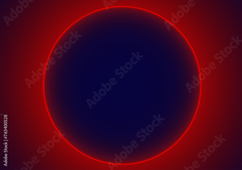 Fondo con anillo rojo degradado sobre fondo azul