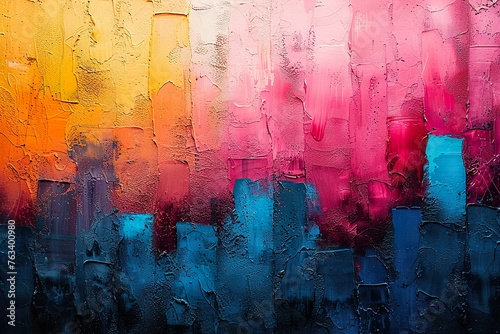 Colorful abstract background painted on the wall