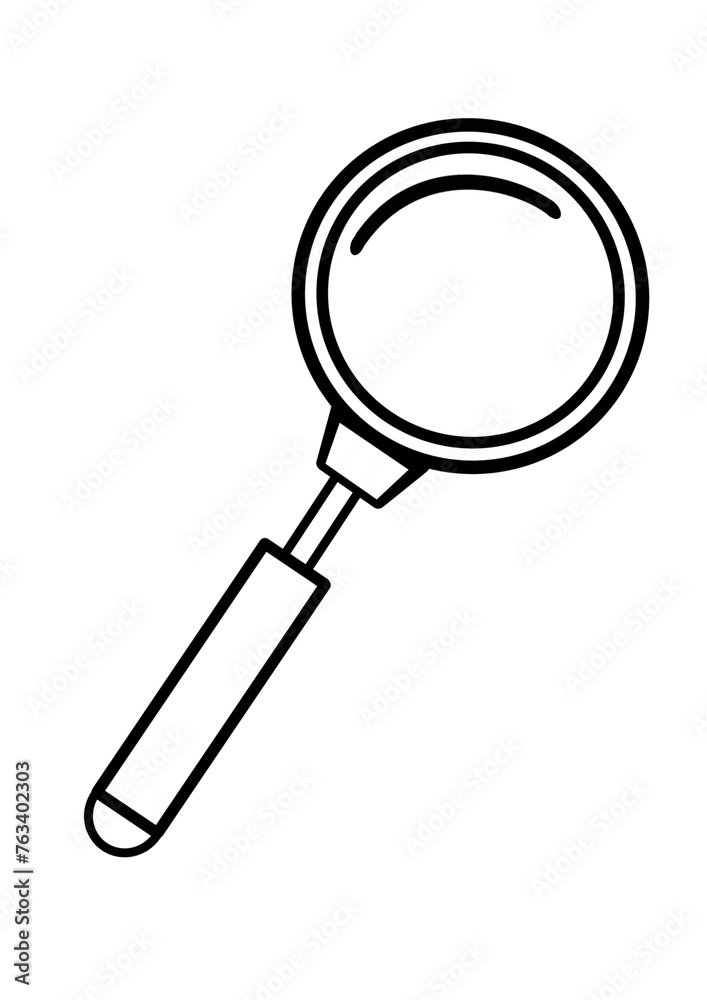 magnifying glass isolated on white magnifying glass isolated on white